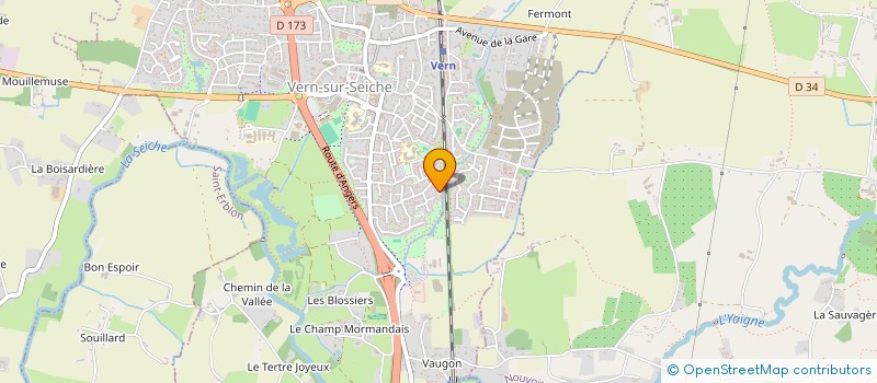 localisation de l'entreprise MONSIEUR GERARD CHEVALIER  VERN-SUR-SEICHE