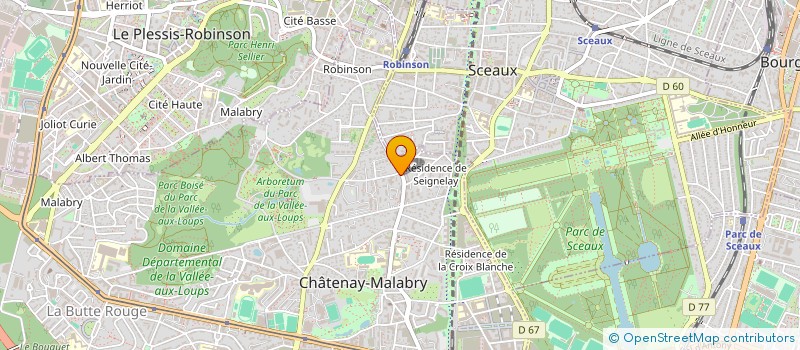 localisation de l'entreprise MONSIEUR GERARD CHEVALIER  CHATENAY-MALABRY