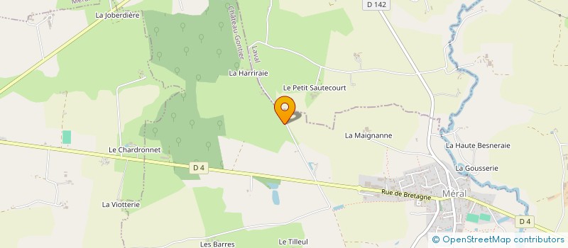 localisation de l'entreprise MONSIEUR GERARD CHEVALLIER  MERAL