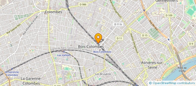 localisation de l'entreprise MONSIEUR GERARD CHIQUET à BOIS-COLOMBES