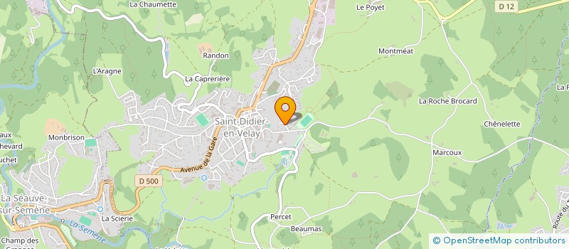 localisation de l'entreprise MONSIEUR GERARD CHOMAT  SAINT-DIDIER-EN-VELAY