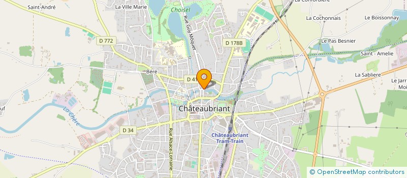 localisation de l'entreprise MONSIEUR GERARD CHOPIN  CHATEAUBRIANT