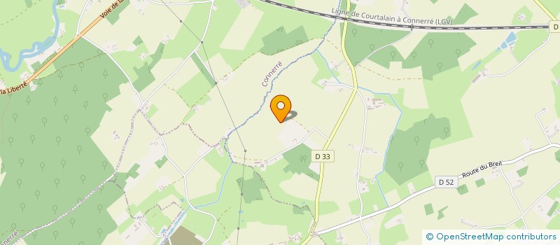 localisation de l'entreprise MONSIEUR GERARD CHOPLIN  THORIGNE-SUR-DUE