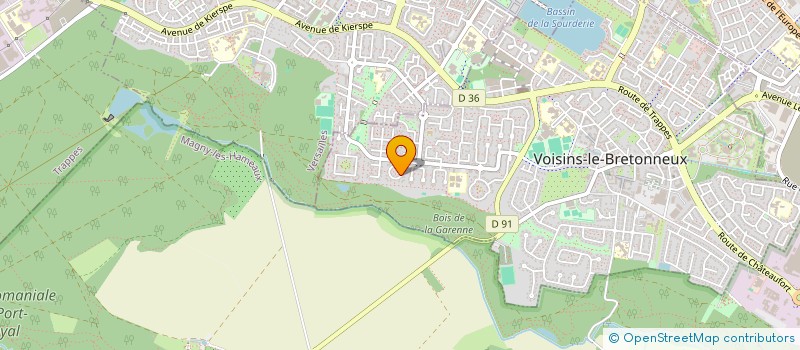 localisation de l'entreprise MONSIEUR GERARD CHOUNET  VOISINS-LE-BRETONNEUX