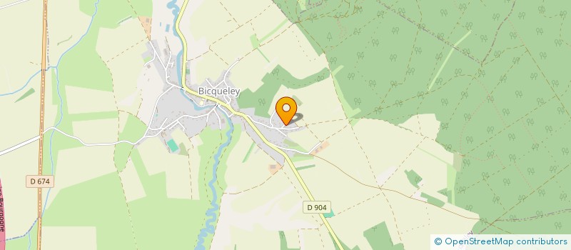 localisation de l'entreprise MONSIEUR GERARD CHRETIEN  BICQUELEY