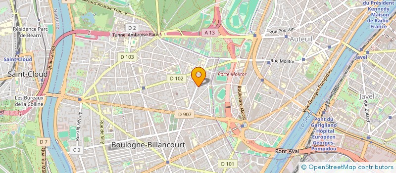 localisation de l'entreprise MONSIEUR GERARD CINQUIN à BOULOGNE-BILLANCOURT