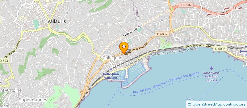 localisation de l'entreprise MONSIEUR GERARD CIPRIANI à VALLAURIS
