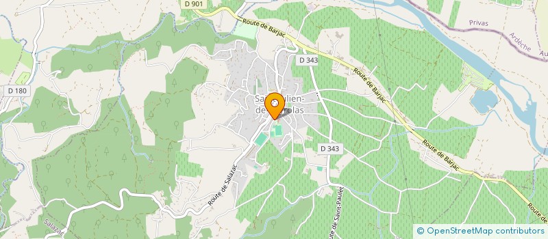 localisation de l'entreprise MONSIEUR GERARD CLARET  SAINT-JULIEN-DE-PEYROLAS