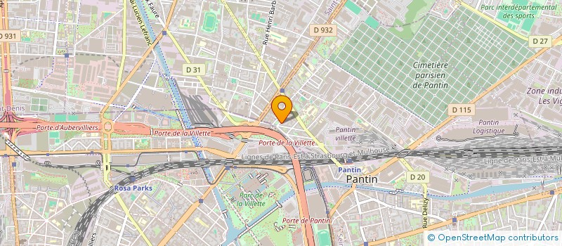 localisation de l'entreprise MONSIEUR GERARD CLAUDY CIVIL  PANTIN