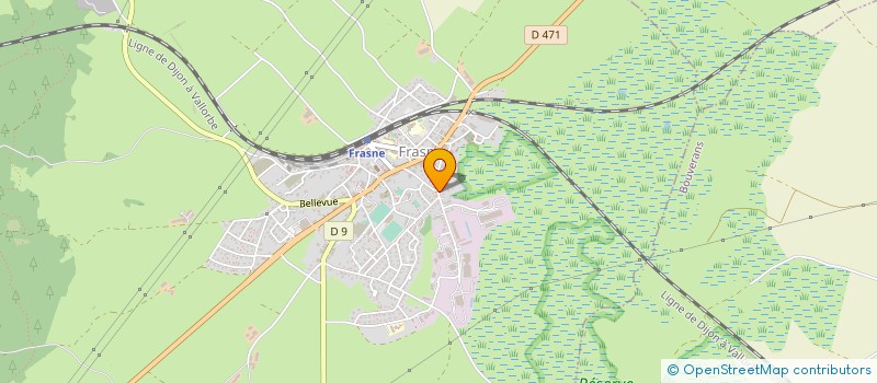 localisation de l'entreprise MONSIEUR GERARD CLERC  FRASNE