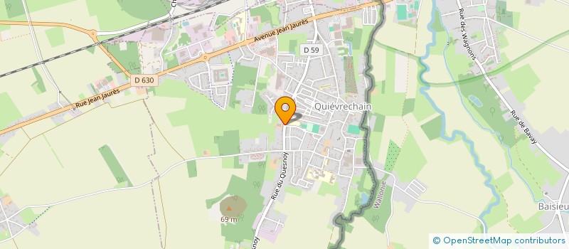 localisation de l'entreprise MONSIEUR GERARD COCHET  QUIEVRECHAIN