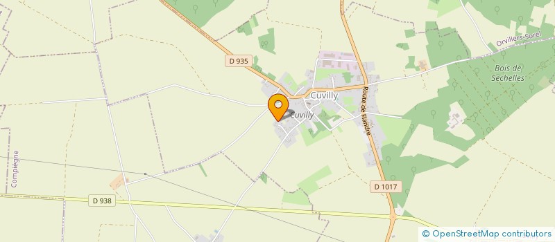 localisation de l'entreprise MONSIEUR GERARD COCHU  CUVILLY