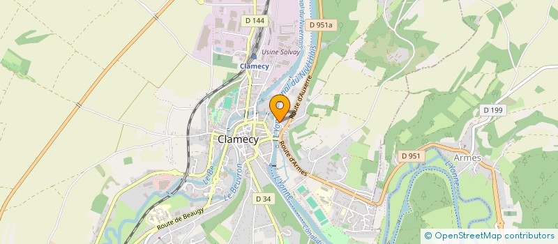 localisation de l'entreprise MONSIEUR GERARD COHEN à CLAMECY