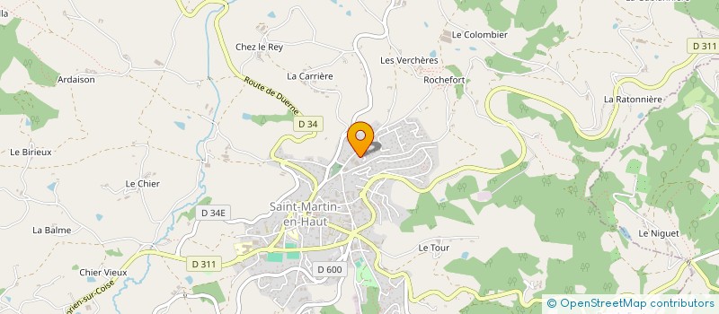 localisation de l'entreprise MONSIEUR GERARD COLINET à SAINT-MARTIN-EN-HAUT