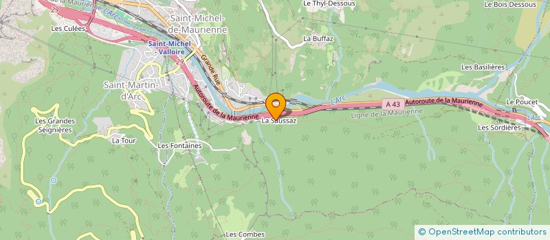 localisation de l'entreprise MONSIEUR GERARD COLLOMBET à SAINT-MICHEL-DE-MAURIENNE