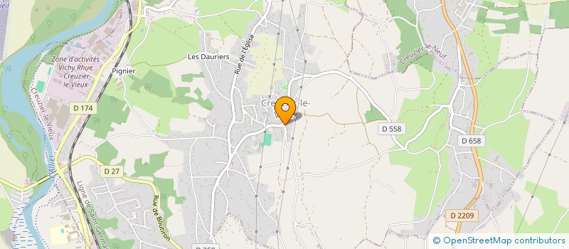localisation de l'entreprise MONSIEUR GERARD COMBRISSON à CREUZIER-LE-NEUF