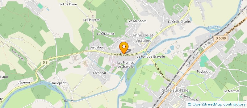 localisation de l'entreprise MONSIEUR GERARD COMPTE à ANNESSE-ET-BEAULIEU