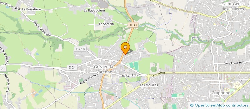 localisation de l'entreprise MONSIEUR GERARD COQUET  GREZIEU-LA-VARENNE