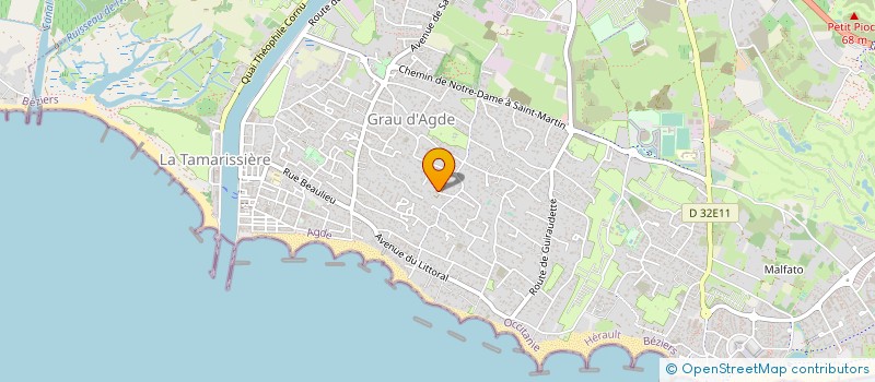 localisation de l'entreprise MONSIEUR GERARD CORPORON à AGDE