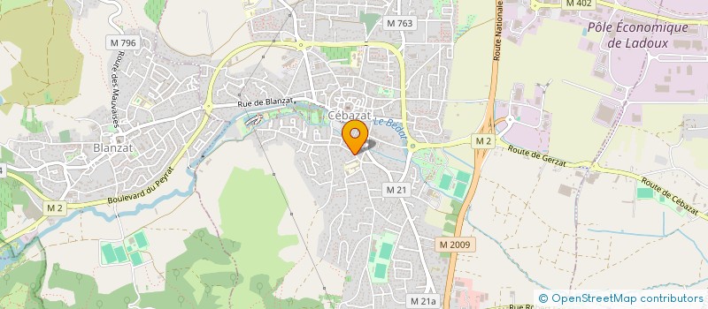 localisation de l'entreprise MONSIEUR GERARD CORSI  CEBAZAT