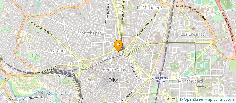localisation de l'entreprise MONSIEUR GERARD COTE à DIJON