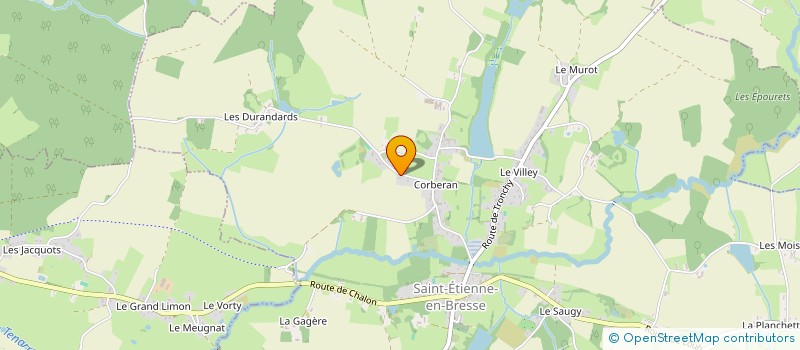 localisation de l'entreprise MONSIEUR GERARD COTESSARD  SAINT-ETIENNE-EN-BRESSE