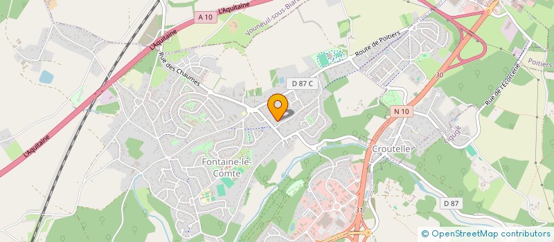 localisation de l'entreprise MONSIEUR GERARD COTTET  FONTAINE-LE-COMTE