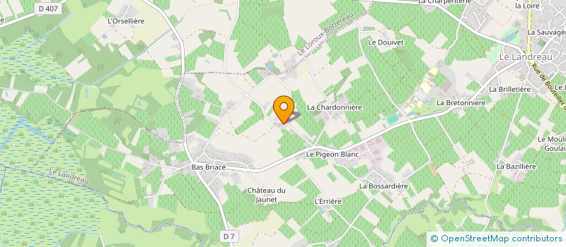 localisation de l'entreprise MONSIEUR GERARD COUILLAUD à LE LANDREAU