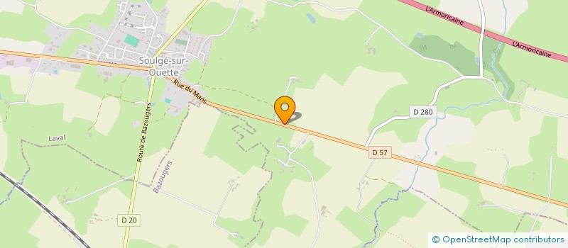 localisation de l'entreprise MONSIEUR GERARD COUILLEBAULT  SOULGE-SUR-OUETTE