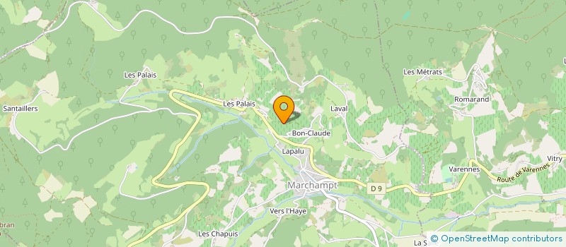 localisation de l'entreprise MONSIEUR GERARD COURLE  MARCHAMPT