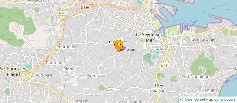 localisation de l'entreprise MONSIEUR GERARD COURSET à LA SEYNE-SUR-MER