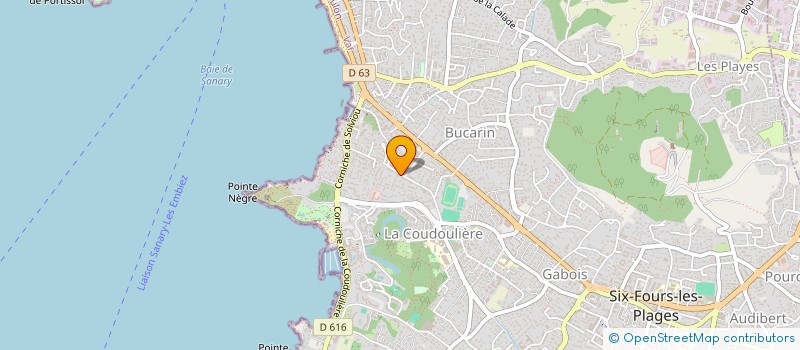 localisation de l'entreprise MONSIEUR GERARD COURSIMAUX à SIX-FOURS-LES-PLAGES