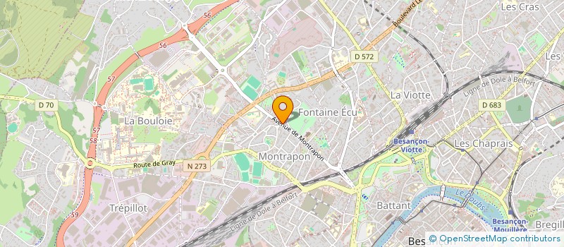 localisation de l'entreprise MONSIEUR GERARD COURTAUX à BESANCON