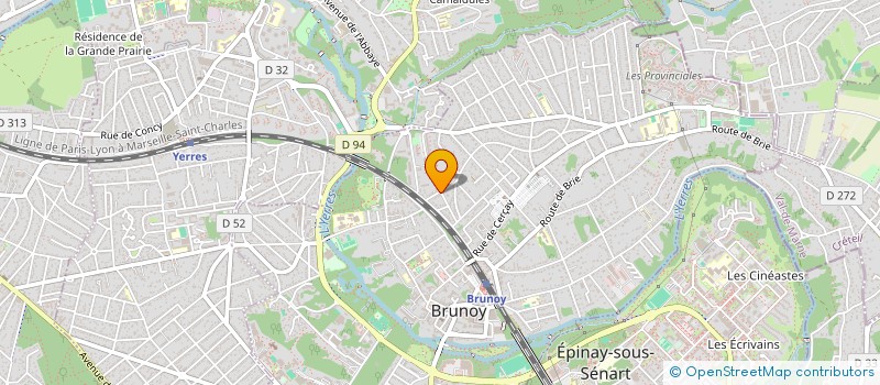 localisation de l'entreprise MONSIEUR GERARD COURTEBRAS à BRUNOY