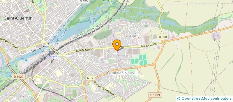 localisation de l'entreprise MONSIEUR GERARD COURTOIS à SAINT-QUENTIN
