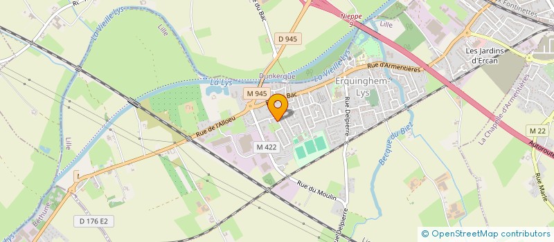 localisation de l'entreprise MONSIEUR GERARD COUSIN  ERQUINGHEM-LYS