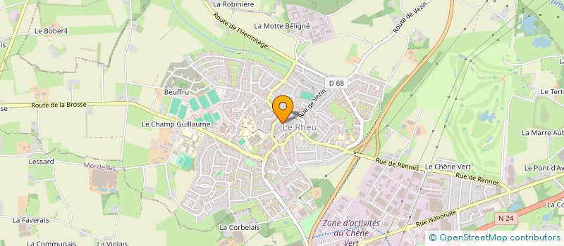 localisation de l'entreprise MONSIEUR GERARD COUSSEAU  LE RHEU