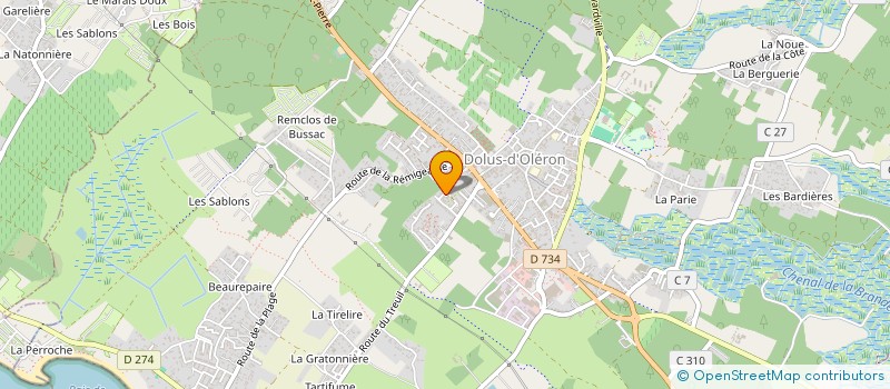 localisation de l'entreprise MONSIEUR GERARD COUTEAU  DOLUS-D OLERON