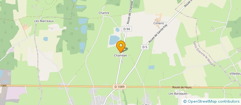 localisation de l'entreprise MONSIEUR GERARD COUTURIER  SAINT-ETIENNE-LE-MOLARD