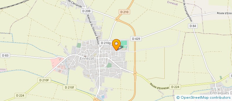 localisation de l'entreprise MONSIEUR GERARD COUTY  ENNEZAT