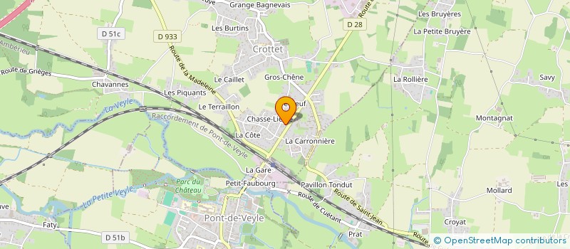 localisation de l'entreprise MONSIEUR GERARD CREUSEVAUT à CROTTET