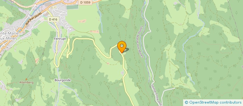 localisation de l'entreprise MONSIEUR GERARD CREUZOT  SAINTE-MARIE-AUX-MINES