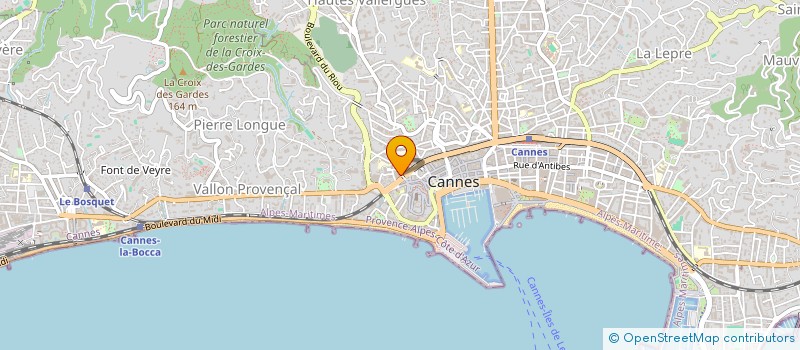 localisation de l'entreprise MONSIEUR GERARD CRIACCHI à CANNES