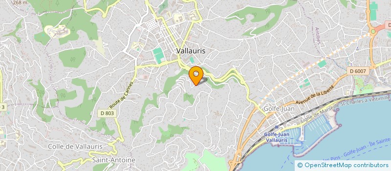 localisation de l'entreprise MONSIEUR GERARD CROCIANI à VALLAURIS