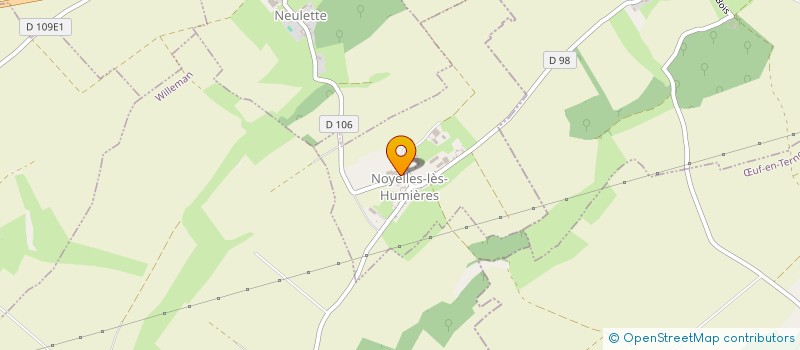 localisation de l'entreprise MONSIEUR GERARD CUCHEVAL à NOYELLES-LES-HUMIERES