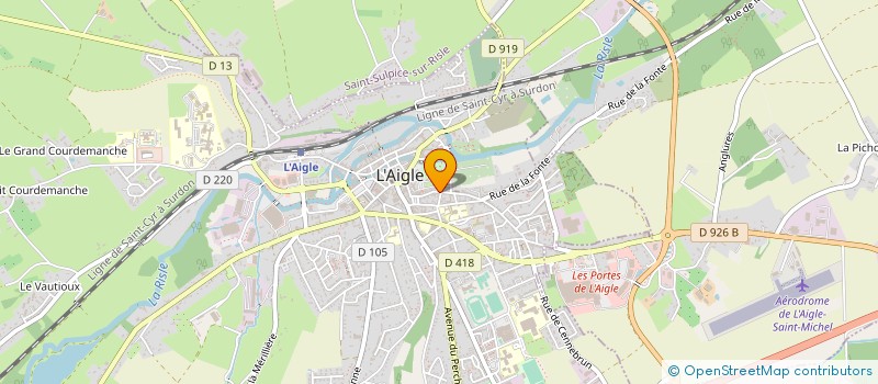 localisation de l'entreprise MONSIEUR GERARD CUNY à L'AIGLE