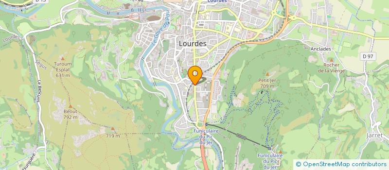 localisation de l'entreprise MONSIEUR GERARD DADE-BRENJOT  LOURDES