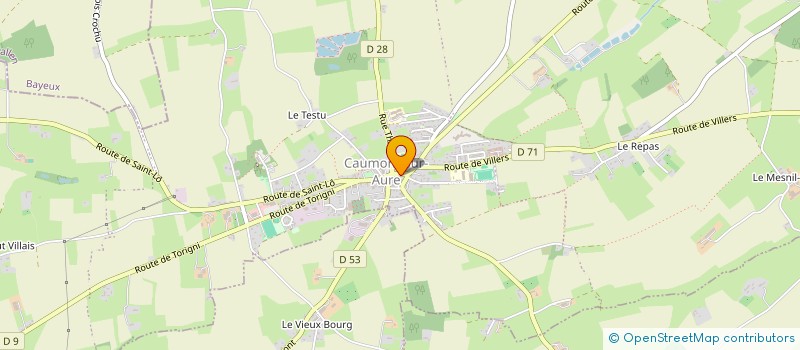 localisation de l'entreprise MONSIEUR GERARD DADURE  CAUMONT-SUR-AURE