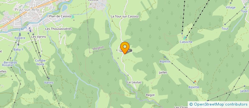 localisation de l'entreprise MONSIEUR GERARD DAL ZOTTO à MEGEVE