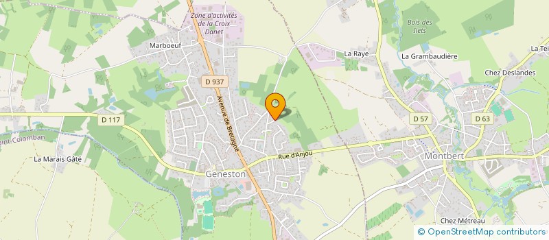 localisation de l'entreprise MONSIEUR GERARD DANIBERT  GENESTON